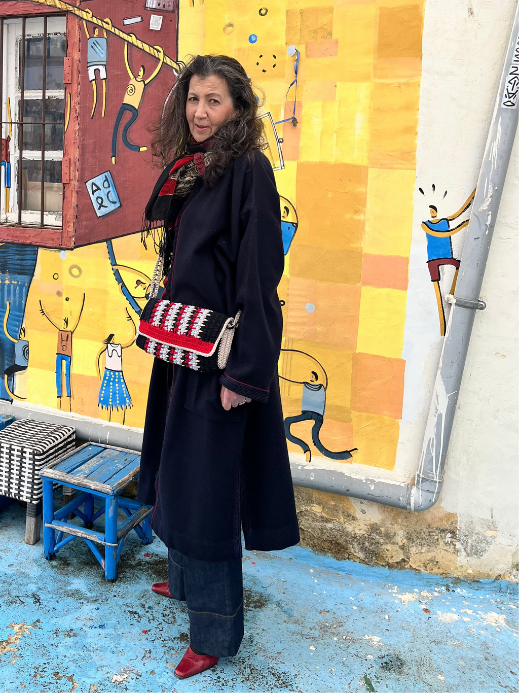 Kimono Mlifa Bleu marine