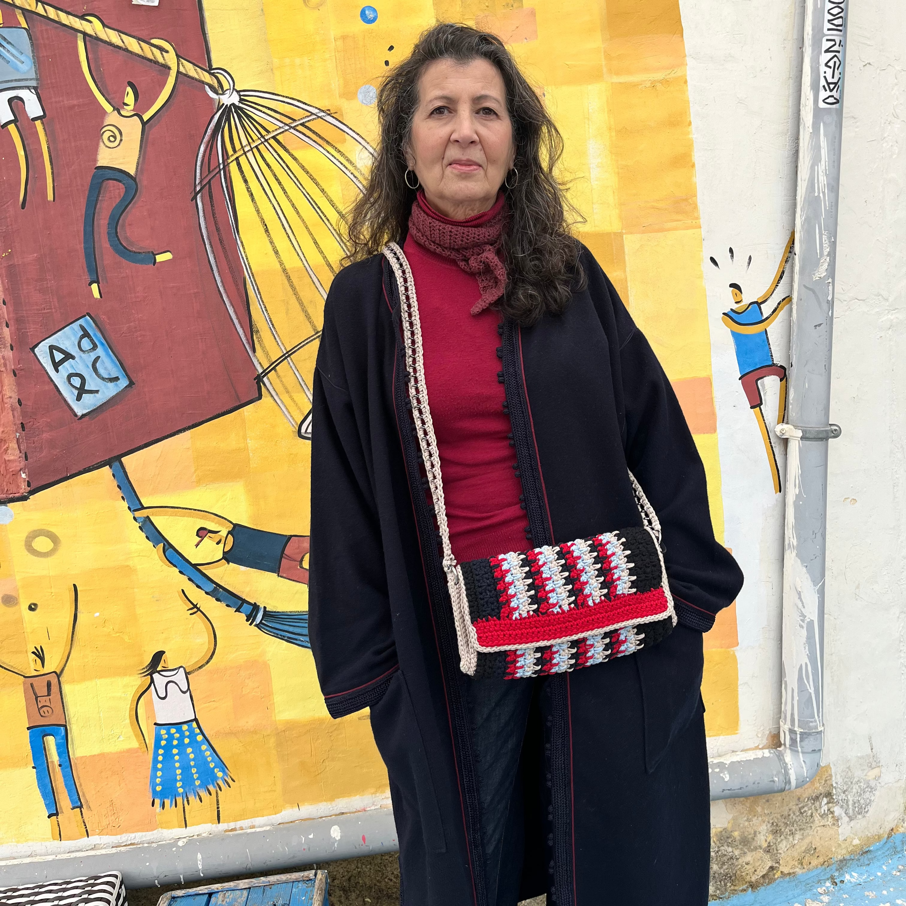 Sac bandoulière | Coton | Multicolore