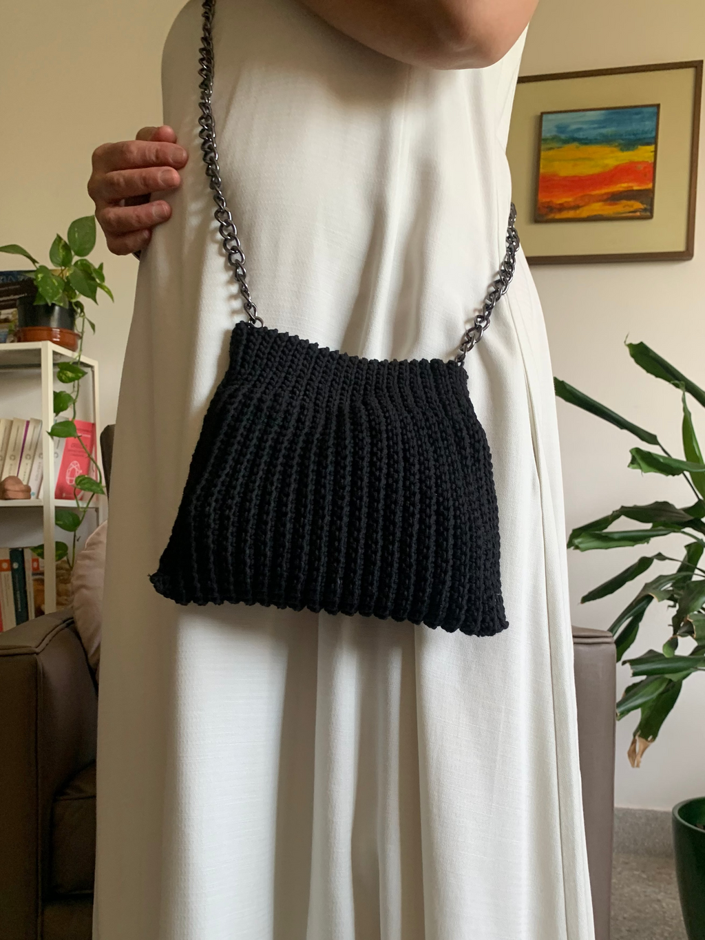 Pochette | Coton | Noire