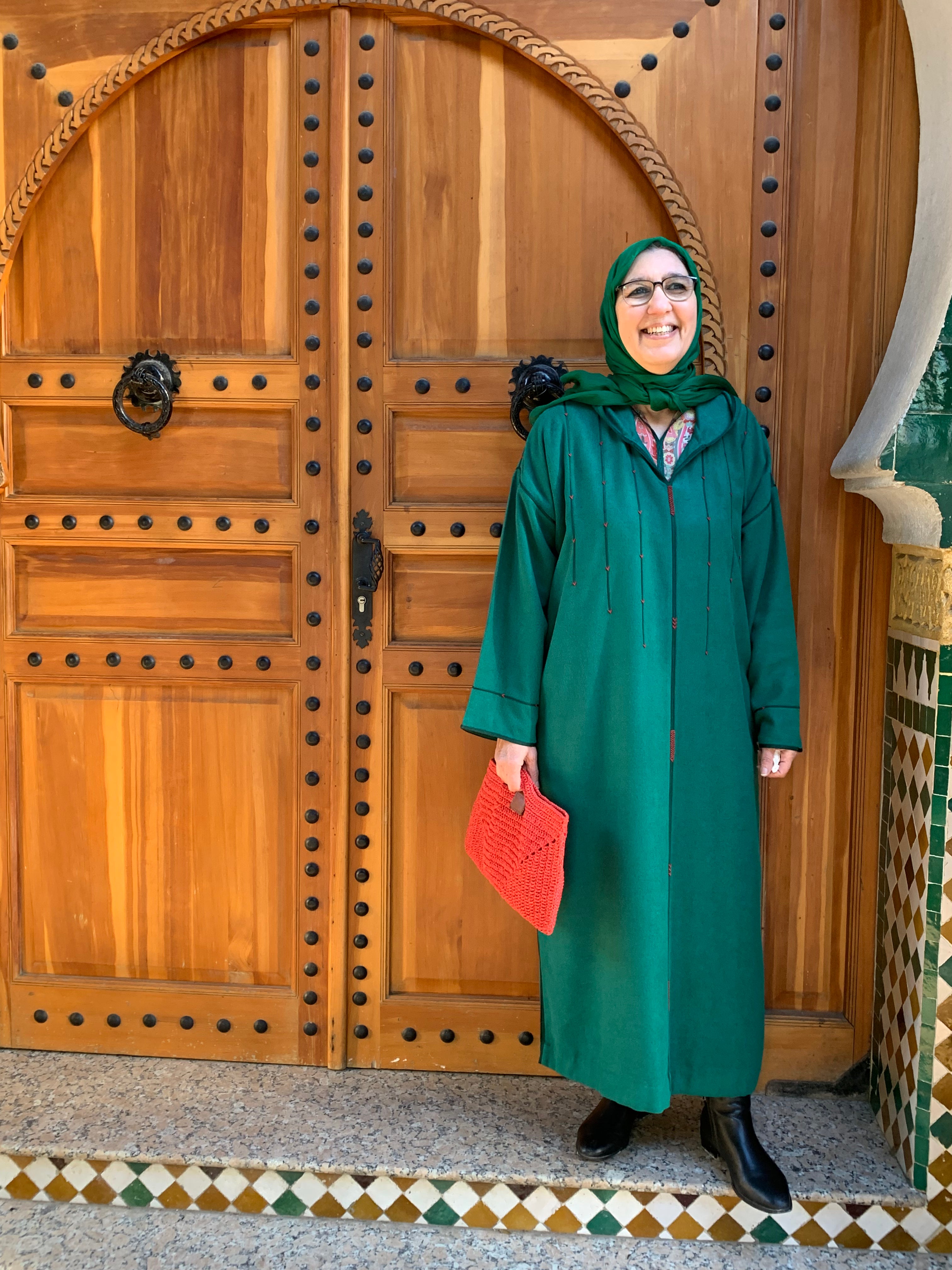 Ensemble Jellaba Mlifa Verte et son Qmiss