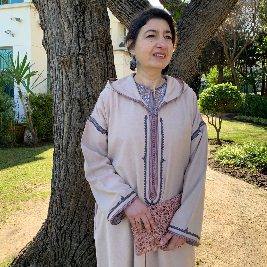 Ensemble Jellaba Mlifa Rose et son Qmiss