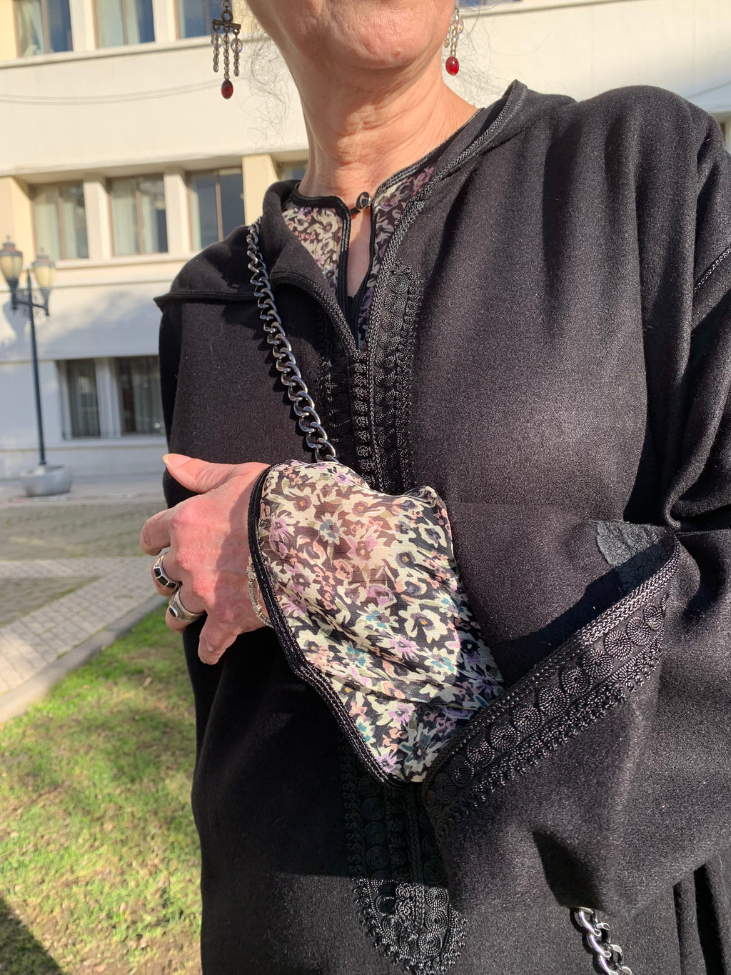 Ensemble Jellaba Mlifa noire et son Qmiss