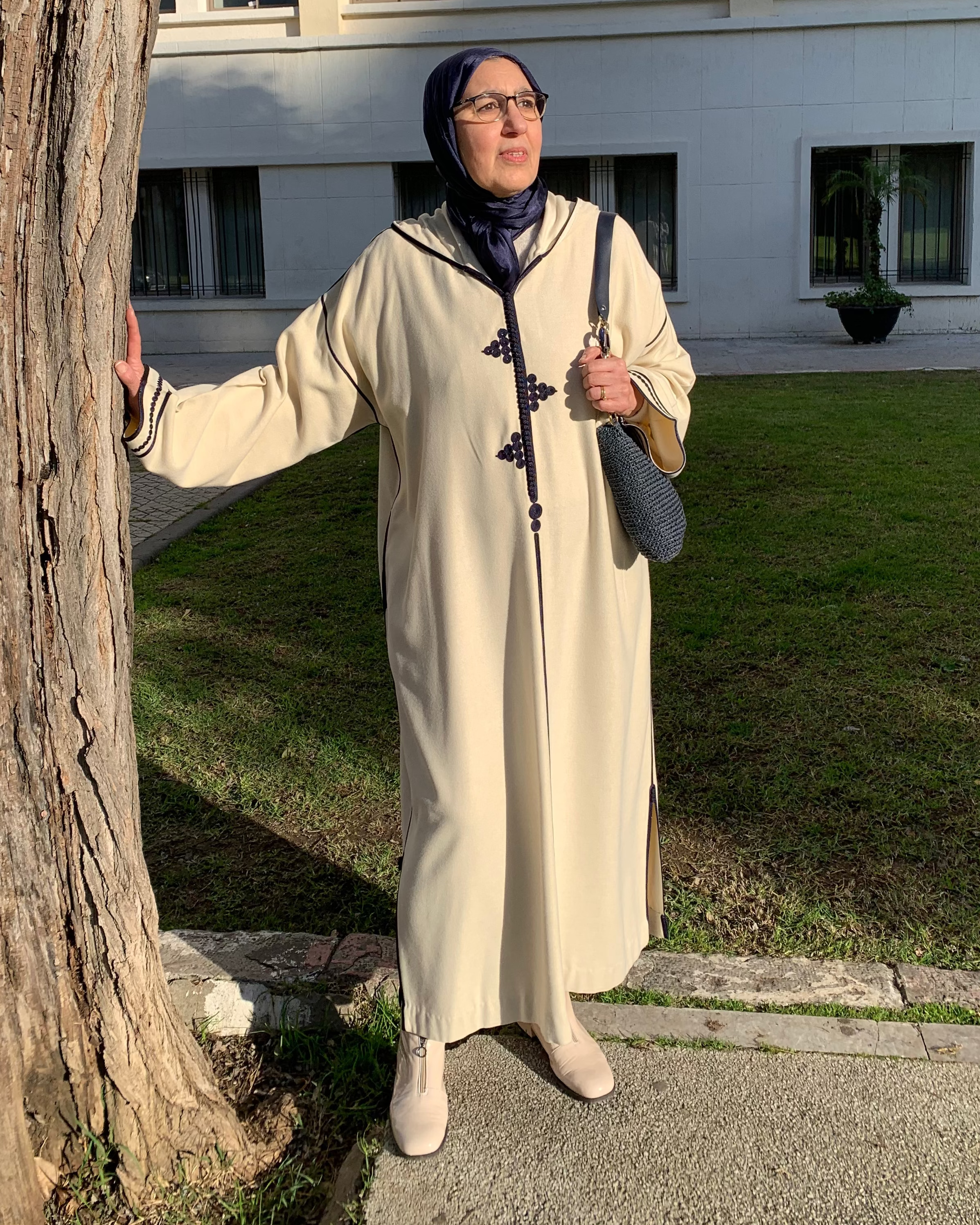 Jellaba Mlifa blanc cassé