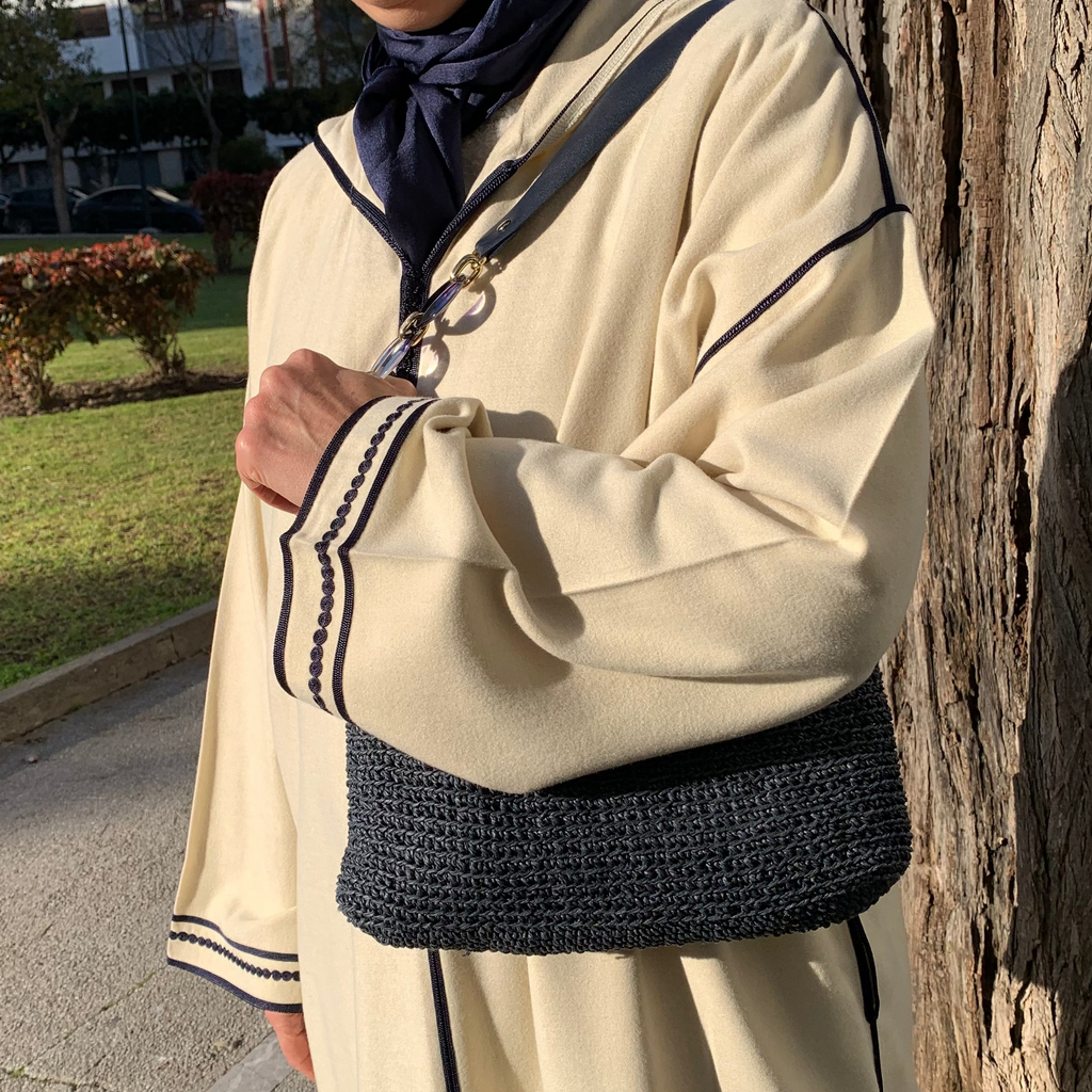 Jellaba Mlifa blanc cassé