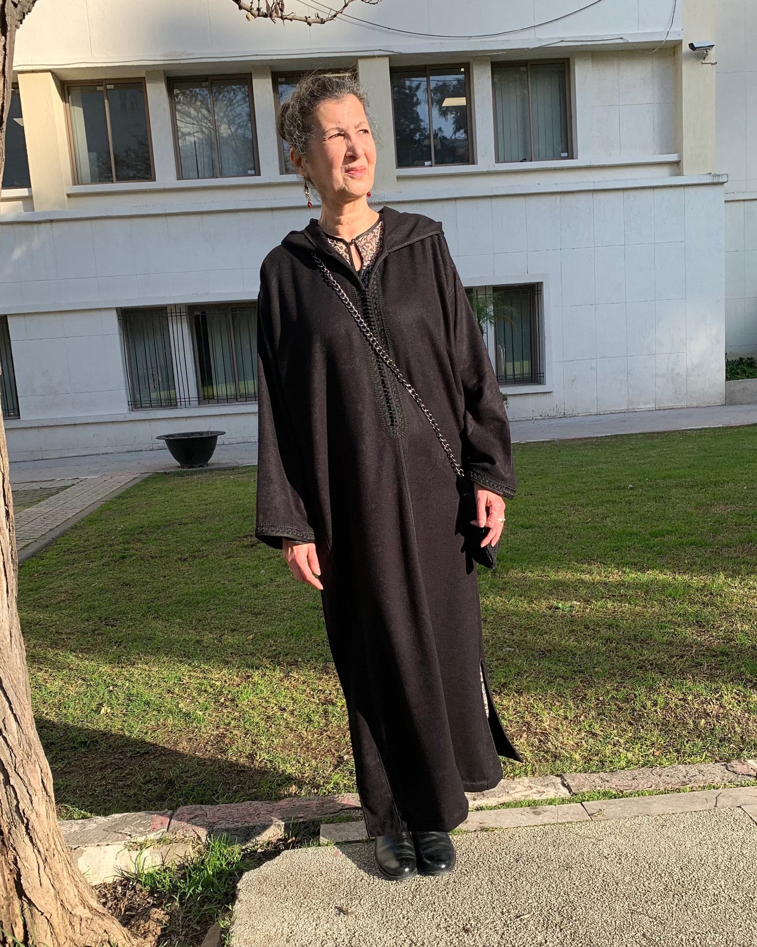 Ensemble Jellaba Mlifa noire et son Qmiss