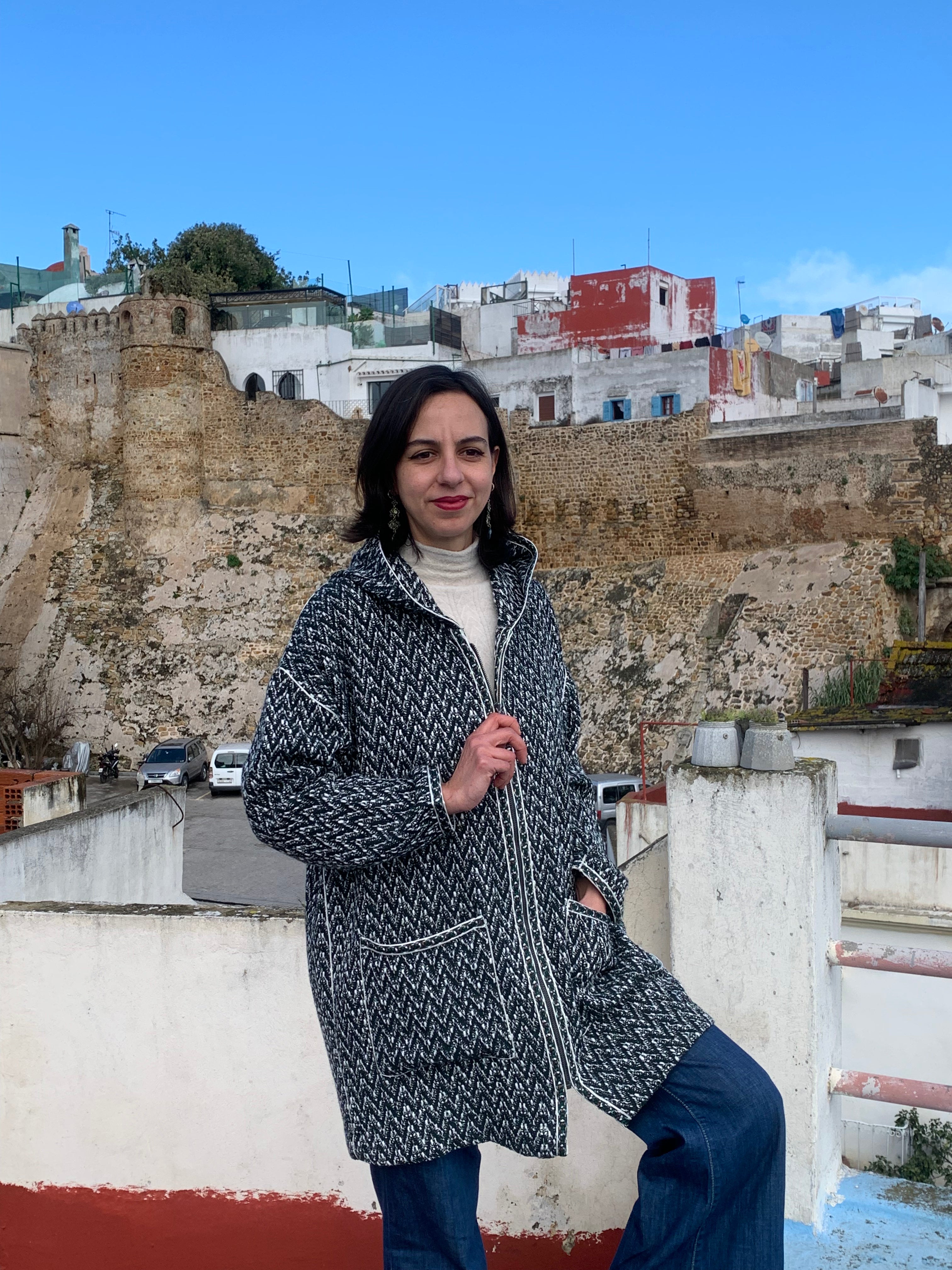 Veste streetwear channel verte