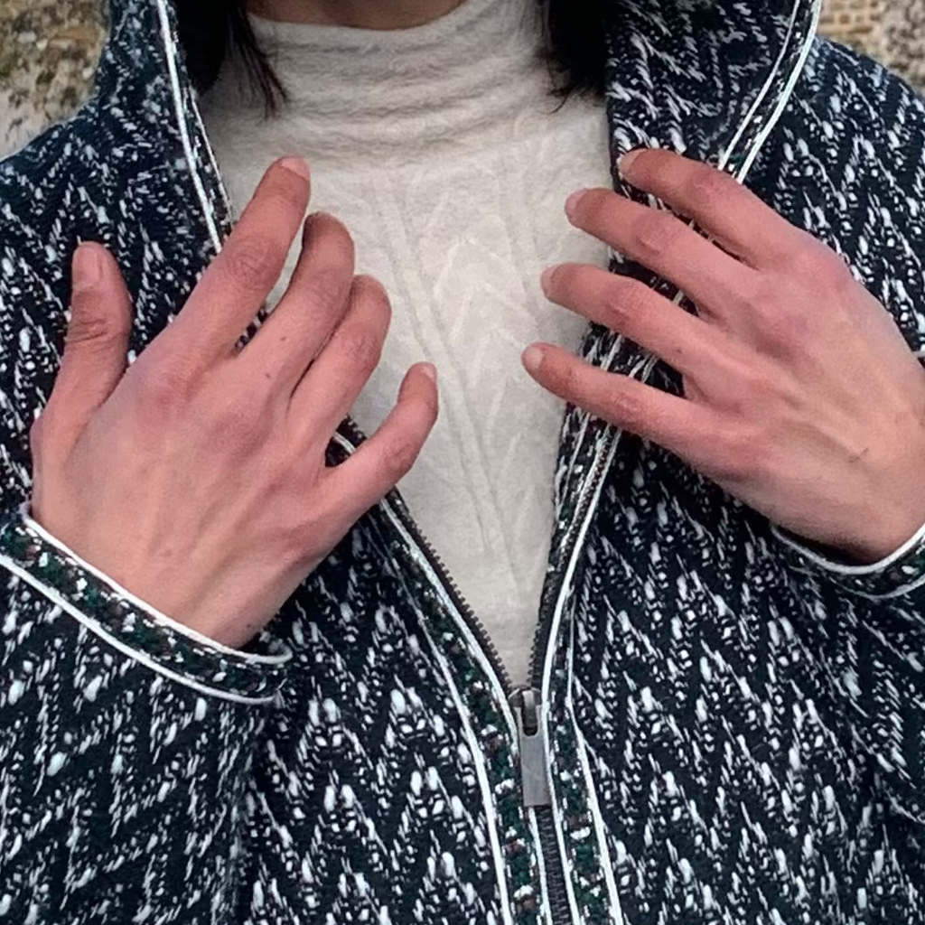 Veste streetwear channel verte