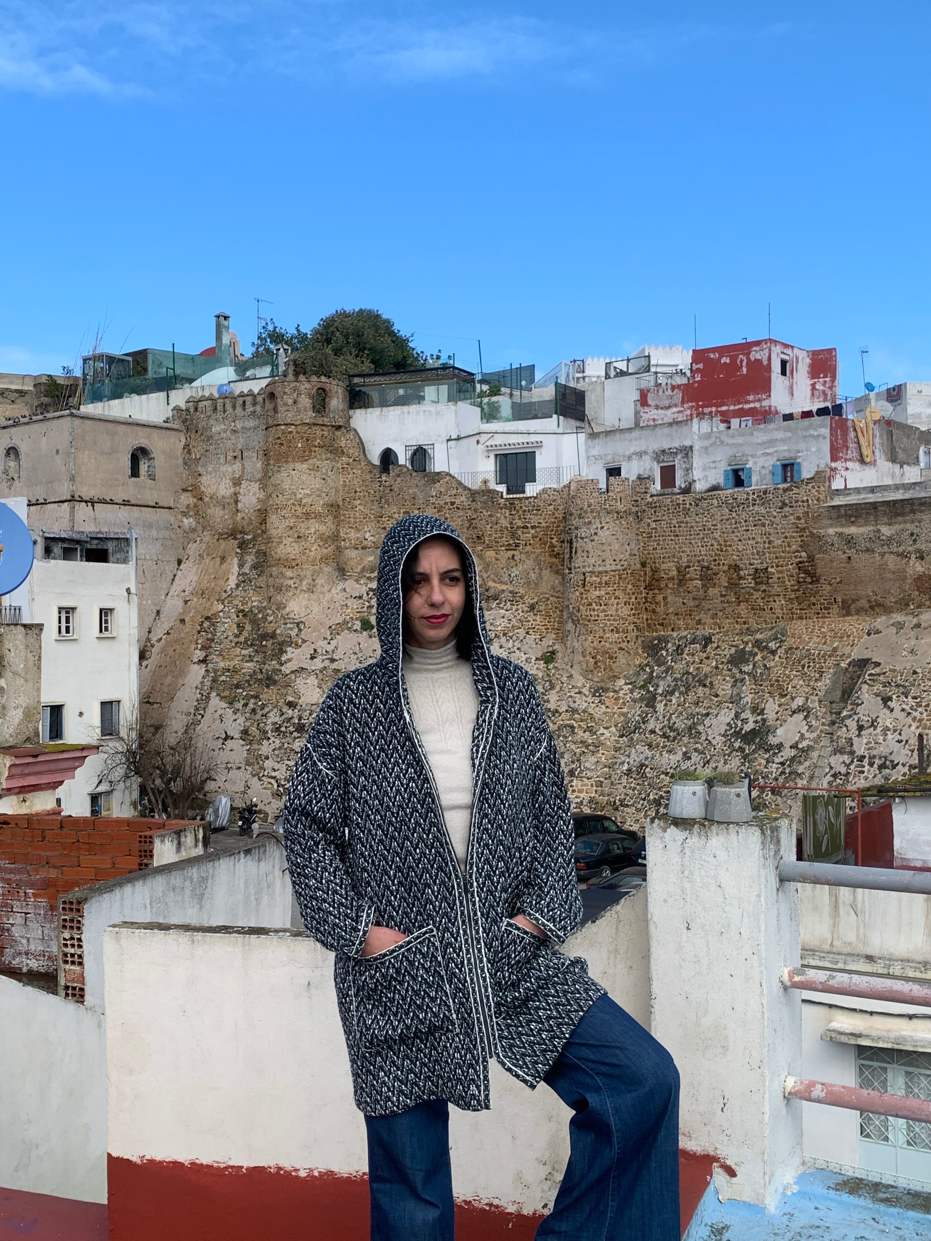 Veste streetwear channel verte