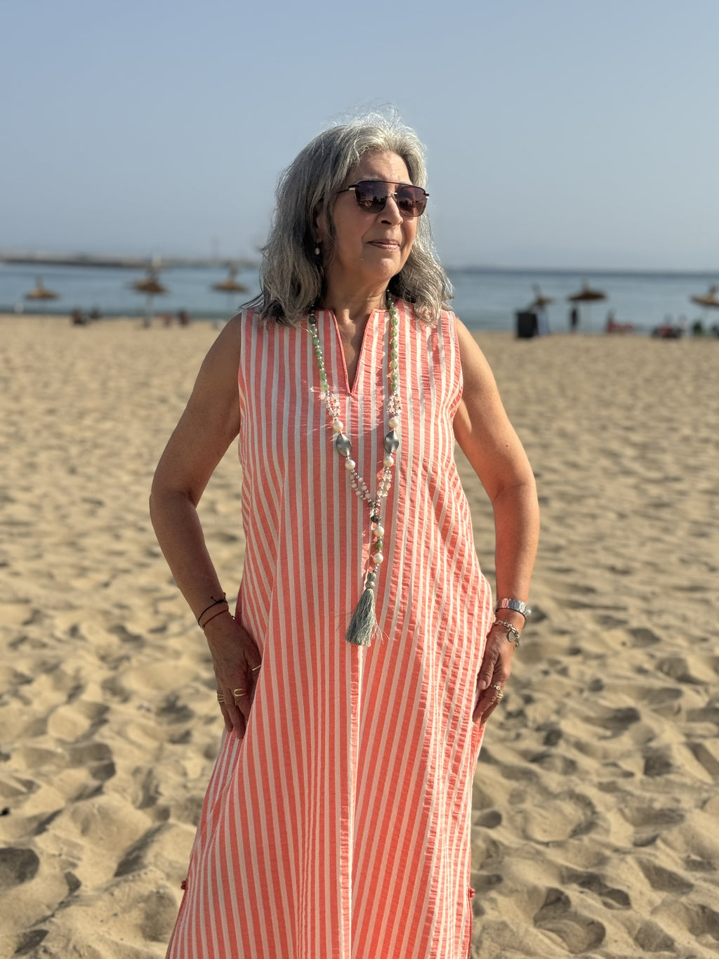 Caftan ZAHRA rose bonbon