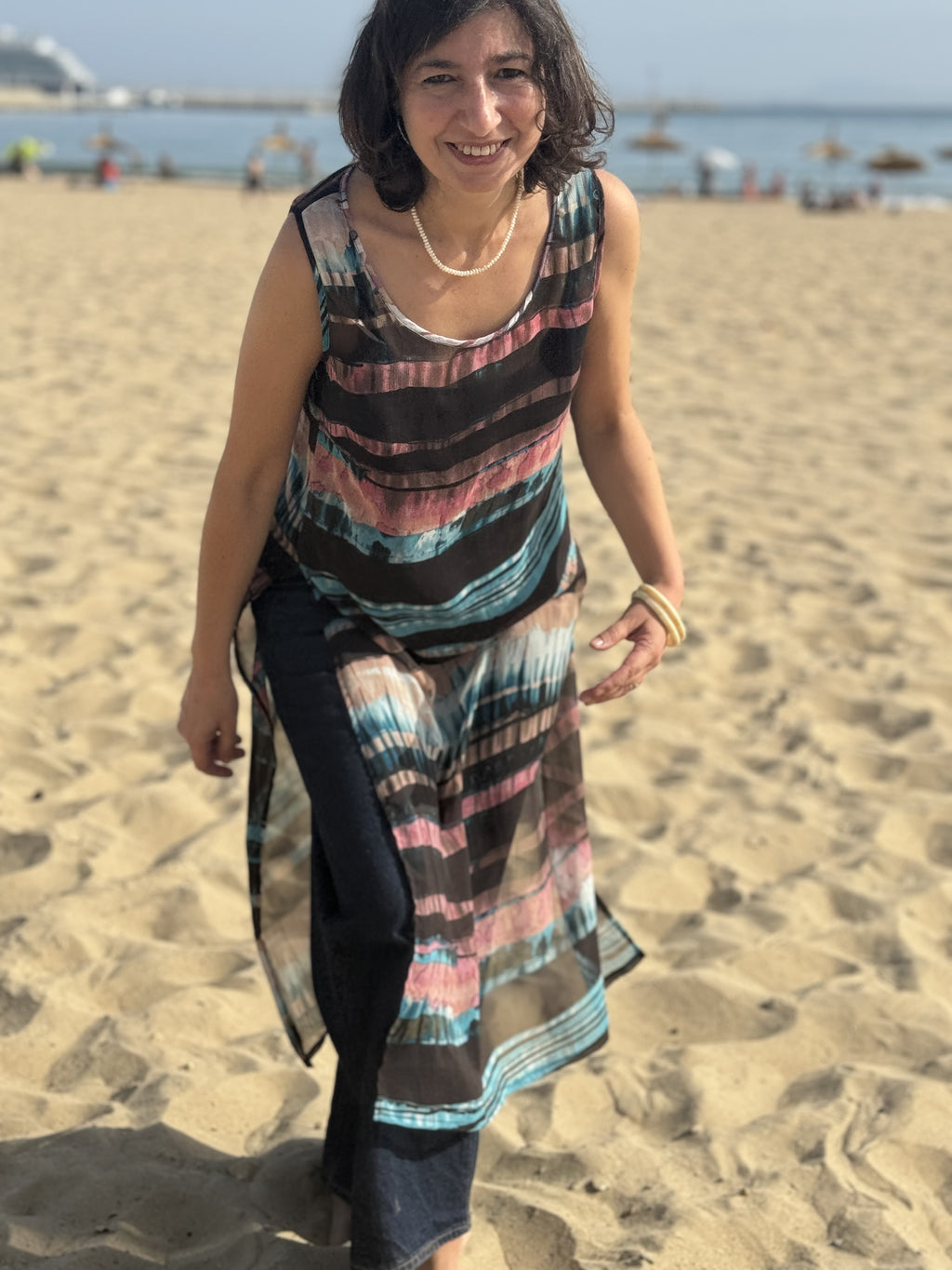 Tunique ZAINA grandes rayures