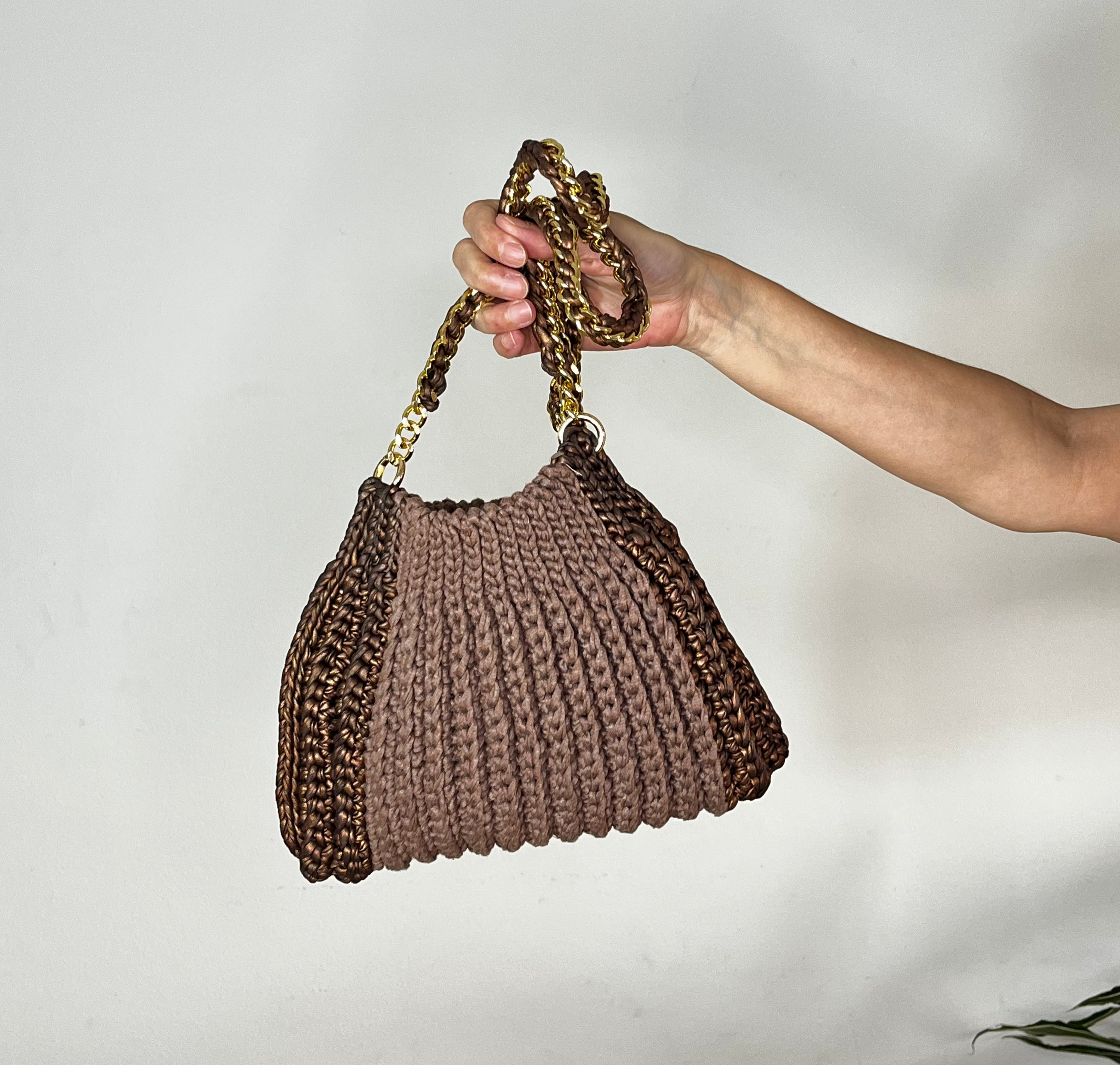 Pochette | Coton 100% recyclé | Marron