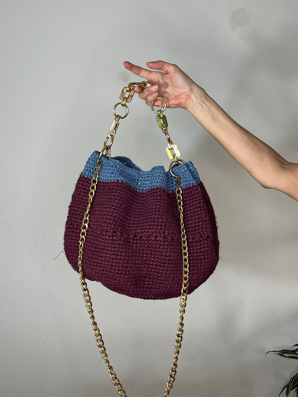 Sac cabas | Raphia | Grenat