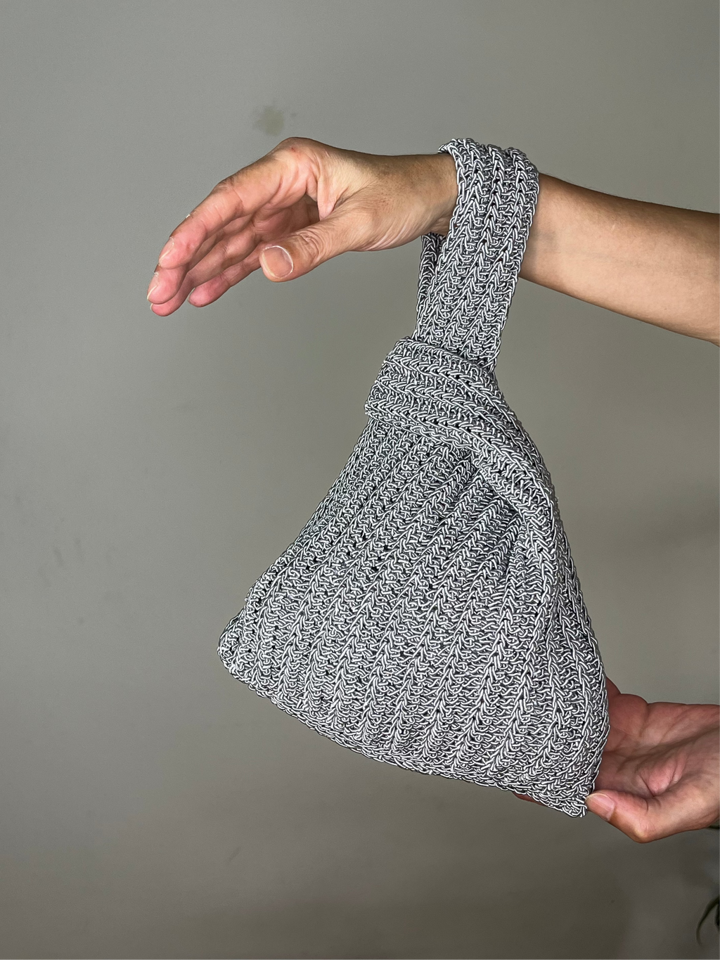 Sac anses japonaises | Argenté