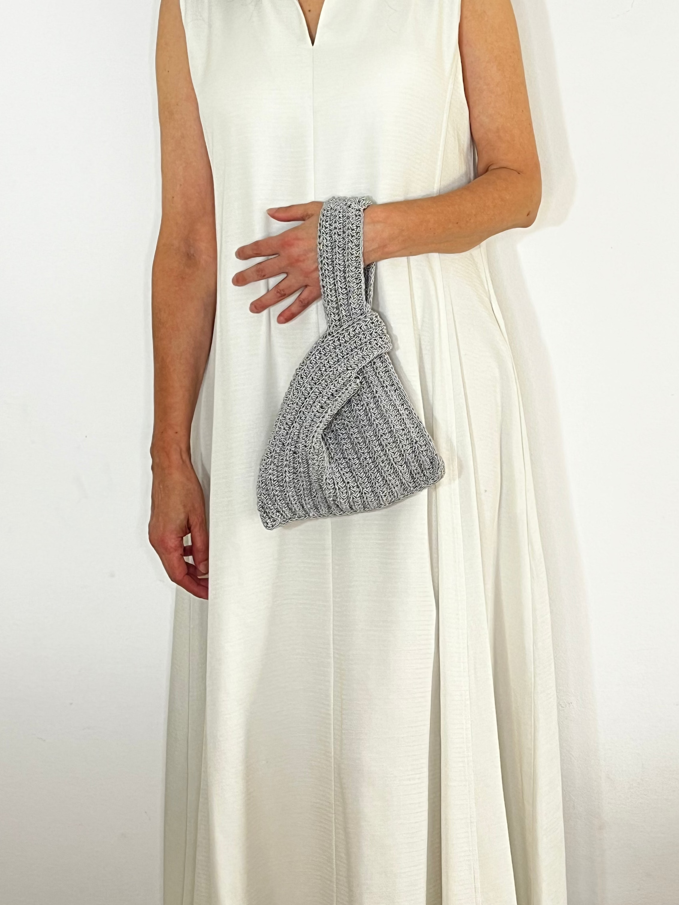 Sac anses japonaises | Argenté