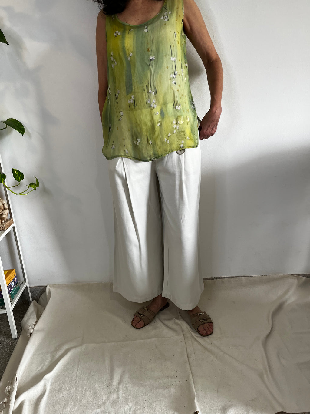 Tunique ZAINA vert à fleur