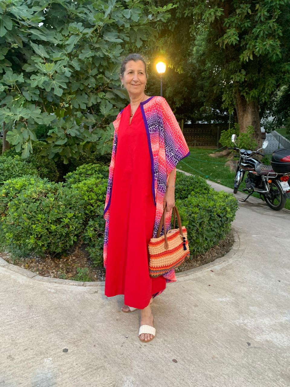 Sac Rayé | Raphia | Terracotta